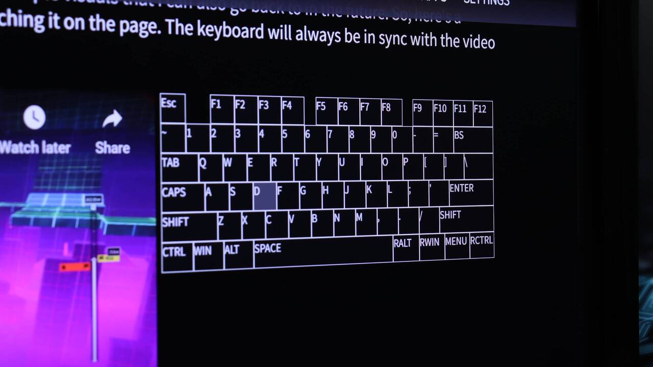 Showing keyboard inputs with a video - CN_Blog